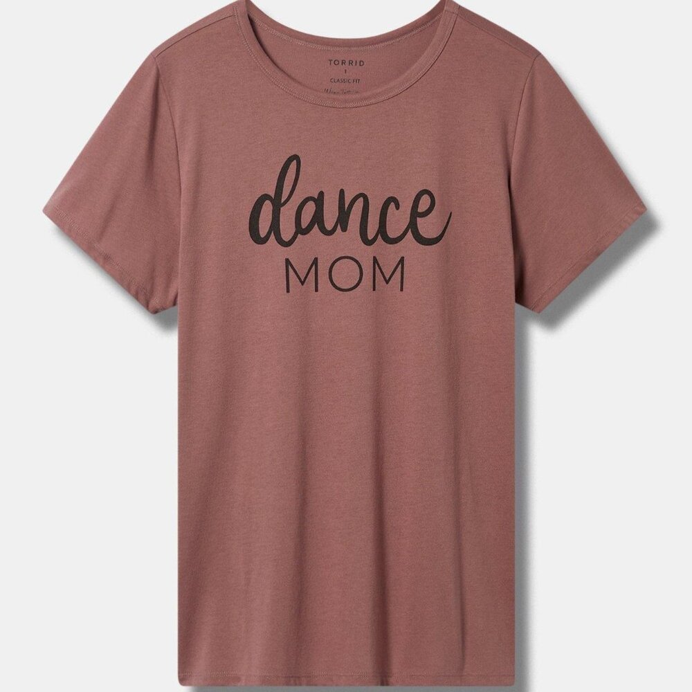 ❤️NWT TORRID TEE "DANCE MOM" SOFT COTTON CREW NECK GRAPHIC TOP SIZE 4X